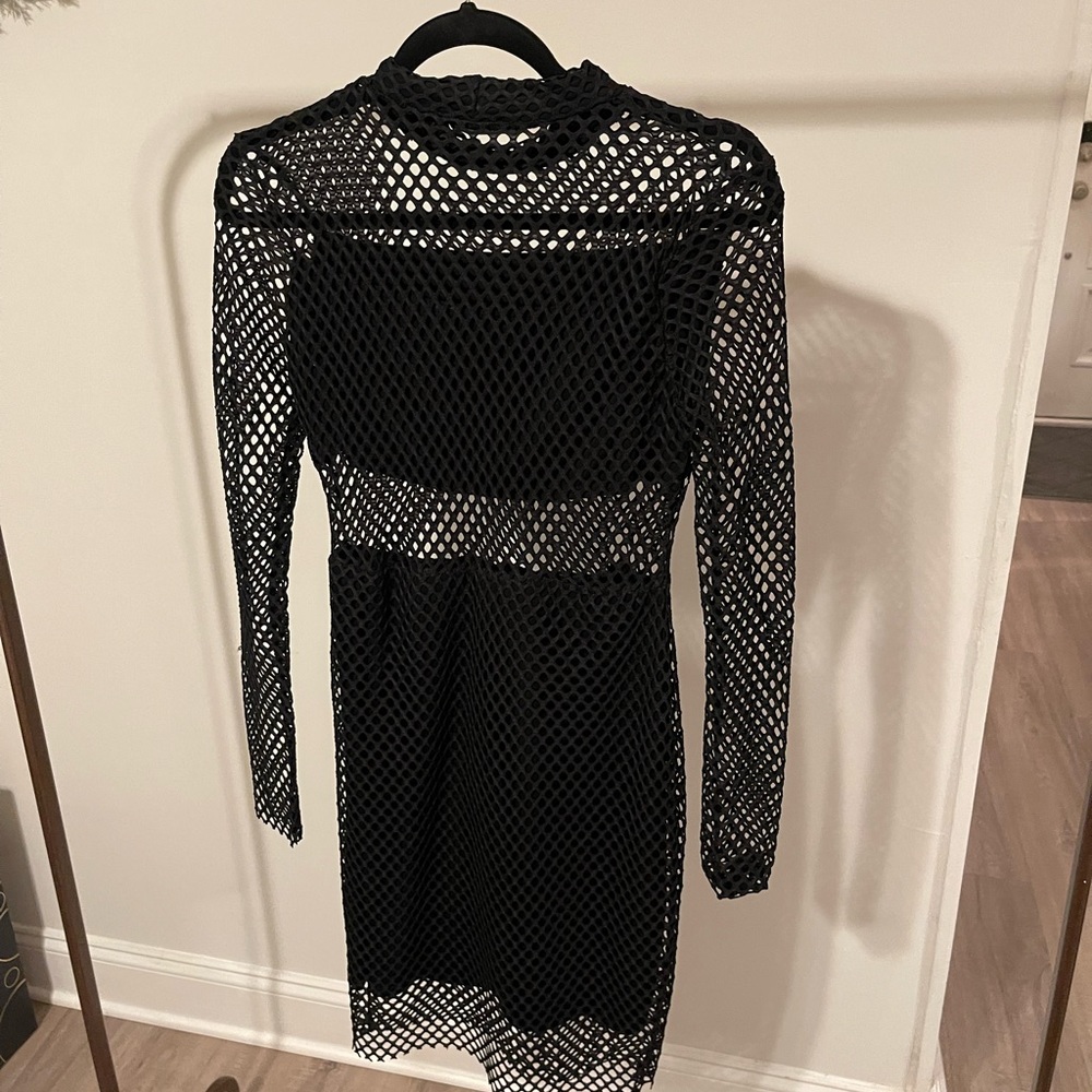 Missguided Black Mesh Dress EUC